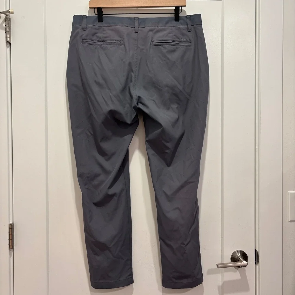 Bonobos Golf Pants Mens 36x30 Athletic Fit Grey Performance Trousers 3487